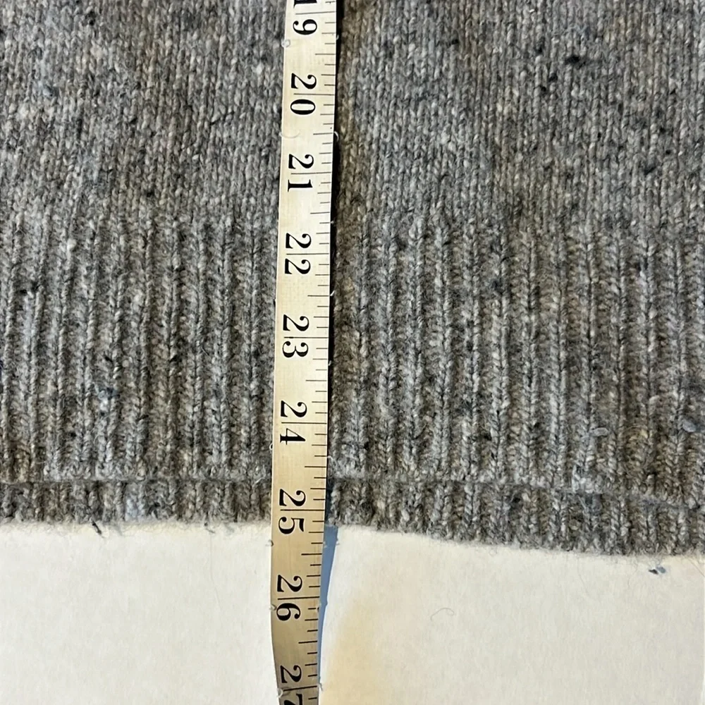 Madewell Womens Grey Merino Wool Blend Alpaca Blend Crew Neck Sweater Size XL - Picture 11 of 14